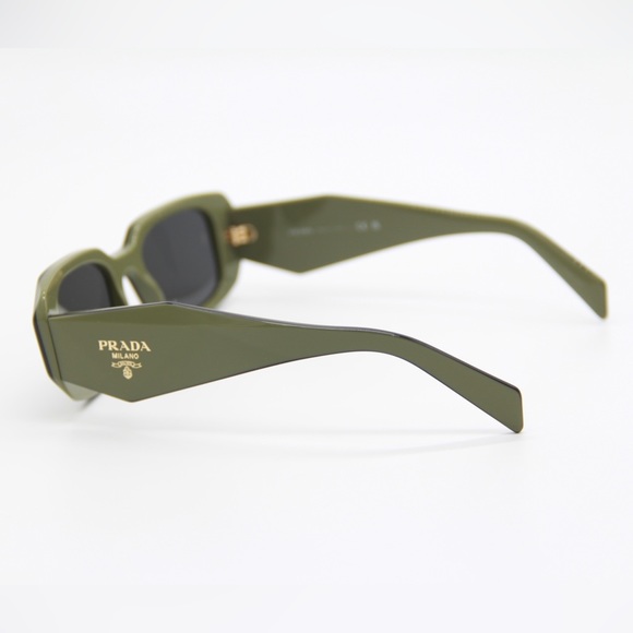 NEW PRADA GREEN PR17WS 13N5S0 UNISEX GREEN SUNGLASSES PRADA SPR 17W 13N-5S0 - Picture 9 of 14